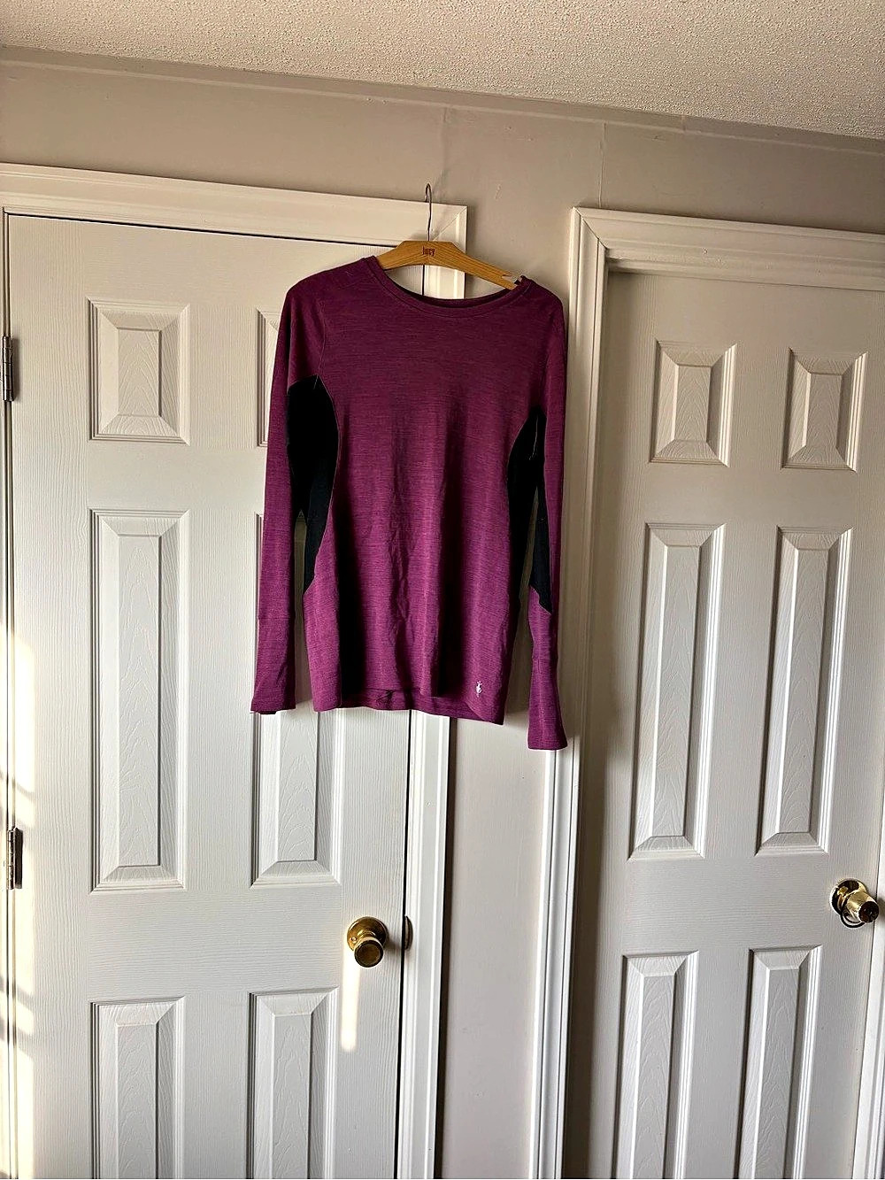 Smartwool Merino Sport 250 Color Block Merino Wool Long Sleeve Size Large